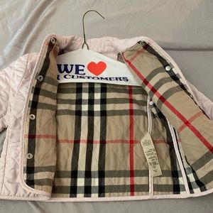 Burberry Quitted Jacket Pink